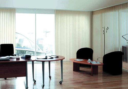 Vertical blinds Works are a key part of our Curtain services in Qatar