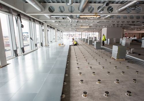 Raised flooring Works are a key part of our Flooring services in Qatar